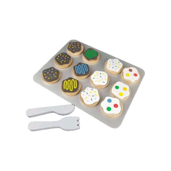 Melissa & Doug Cookie Dough Slice & Bake Wooden Pretend Food Kitchen - Picture 1 of 11
